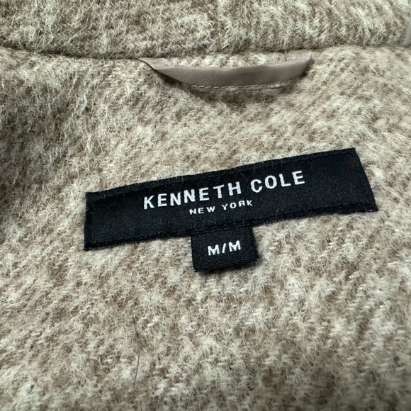 Kenneth Cole New York Women’s Asymmetrical Wool Blend Coat Camel Size Size M - Picture 5 of 10